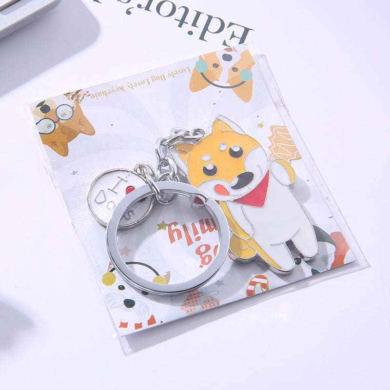 Wholesale Zinc Alloy Dog Keychain